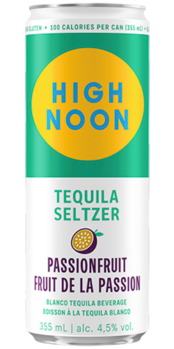 High noon tequila seltzer - passionfruit.