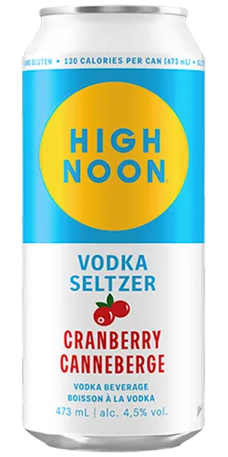 High noon vodka seltzer - cranberry.