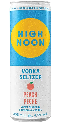 High noon vodka seltzer - peach.
