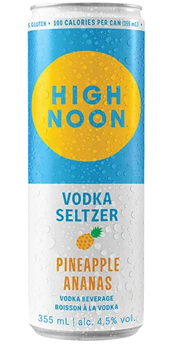 High noon vodka seltzer - pineapple.