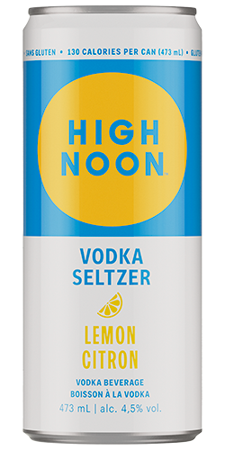 High noon vodka seltzer - lemon.