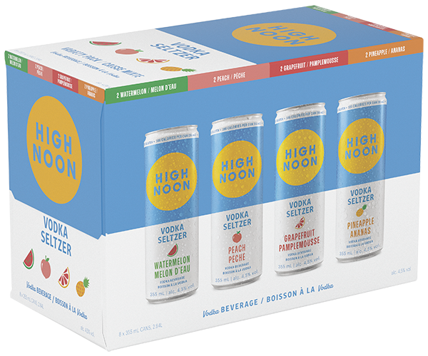 High noon vodka seltzer variety pack.